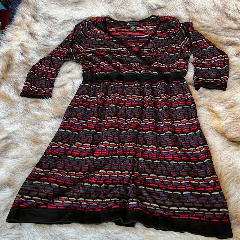 Lane Bryant print skater dress